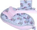 Primawela Bettnestchen Baby MINKY Nestchen Kokon mit Schmetterlingkissen Rosa Bild 2