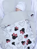 Primawela Babydecke Waffelpiqué Baumwolle Grau/Bunt Kuscheldecke Bild 2