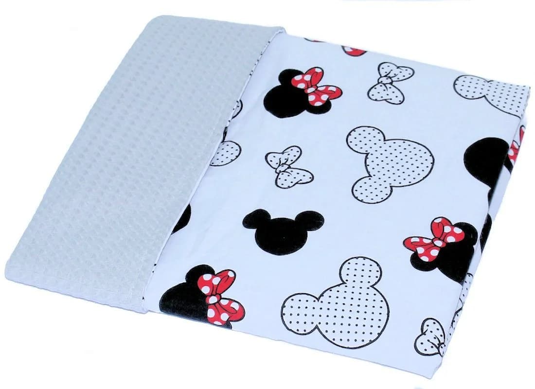 Primawela Babydecke Waffelpiqué Baumwolle Grau/Bunt Kuscheldecke - Bild 3