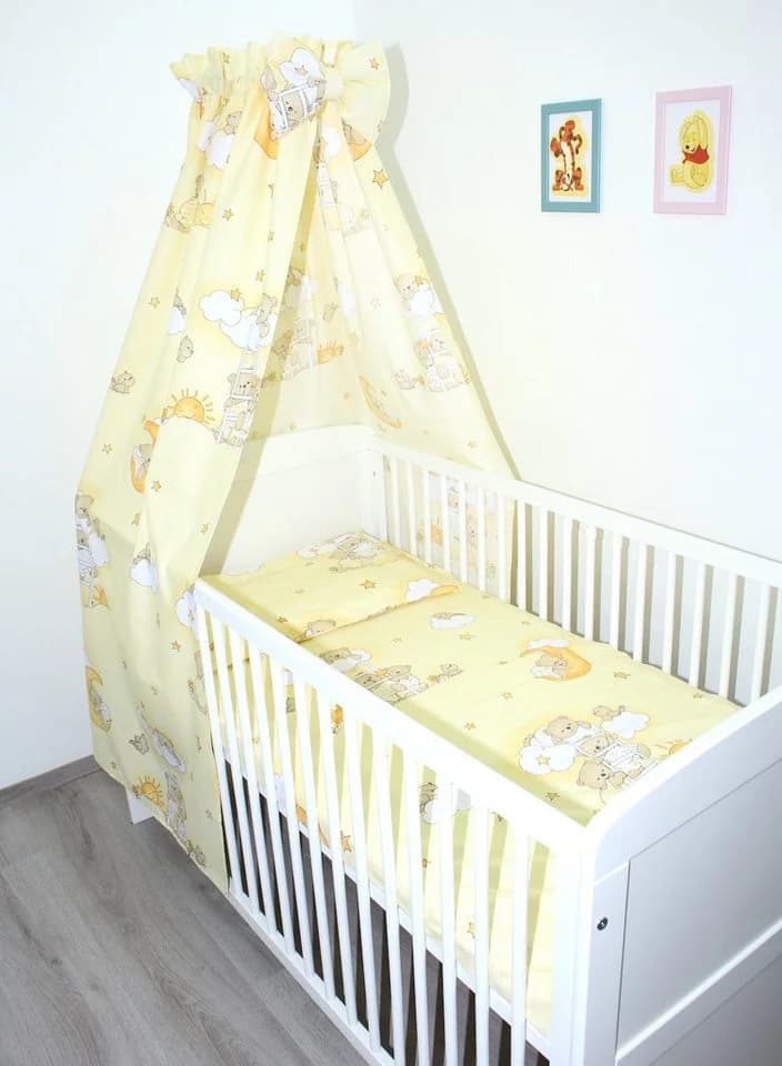 Primawela Babybettwäsche 4-teilig mit Himmel und Schleife - Bild 2