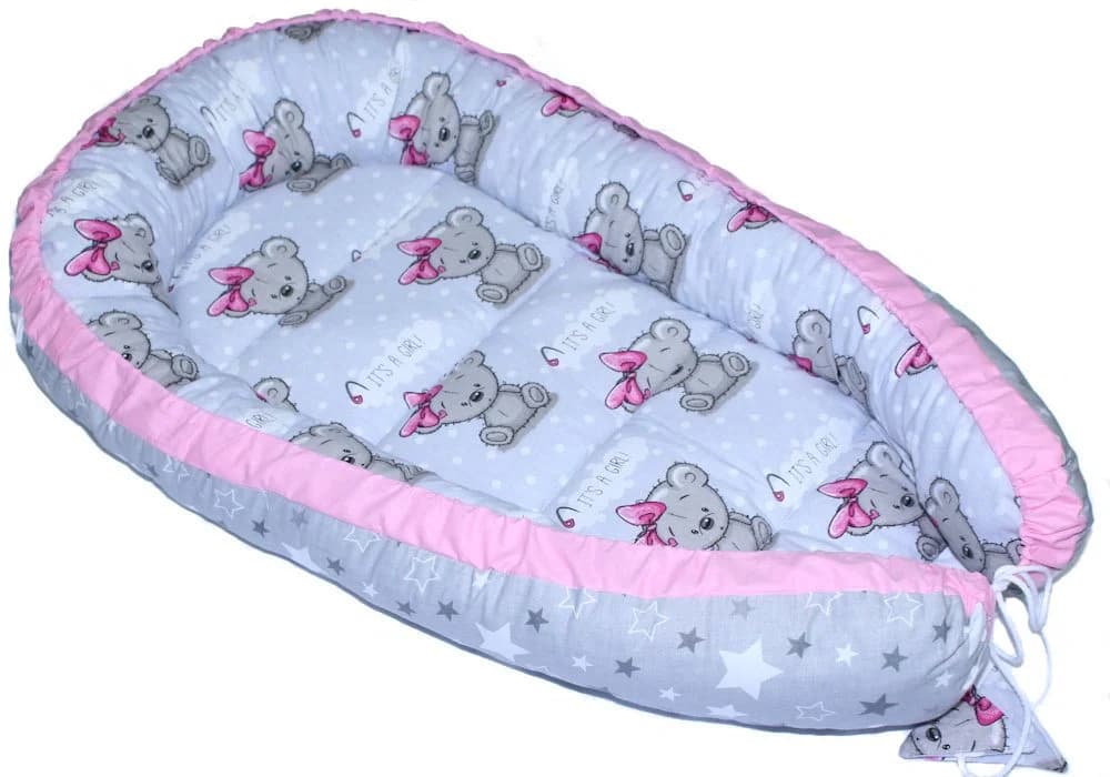 Primawela Baby Nestchen Kokon Rosa 100% Baumwolle - Bild 2