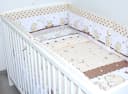 Primawela Babybettwäsche Set 3- & 5-teilig mit Nestchen Braun Bild 2