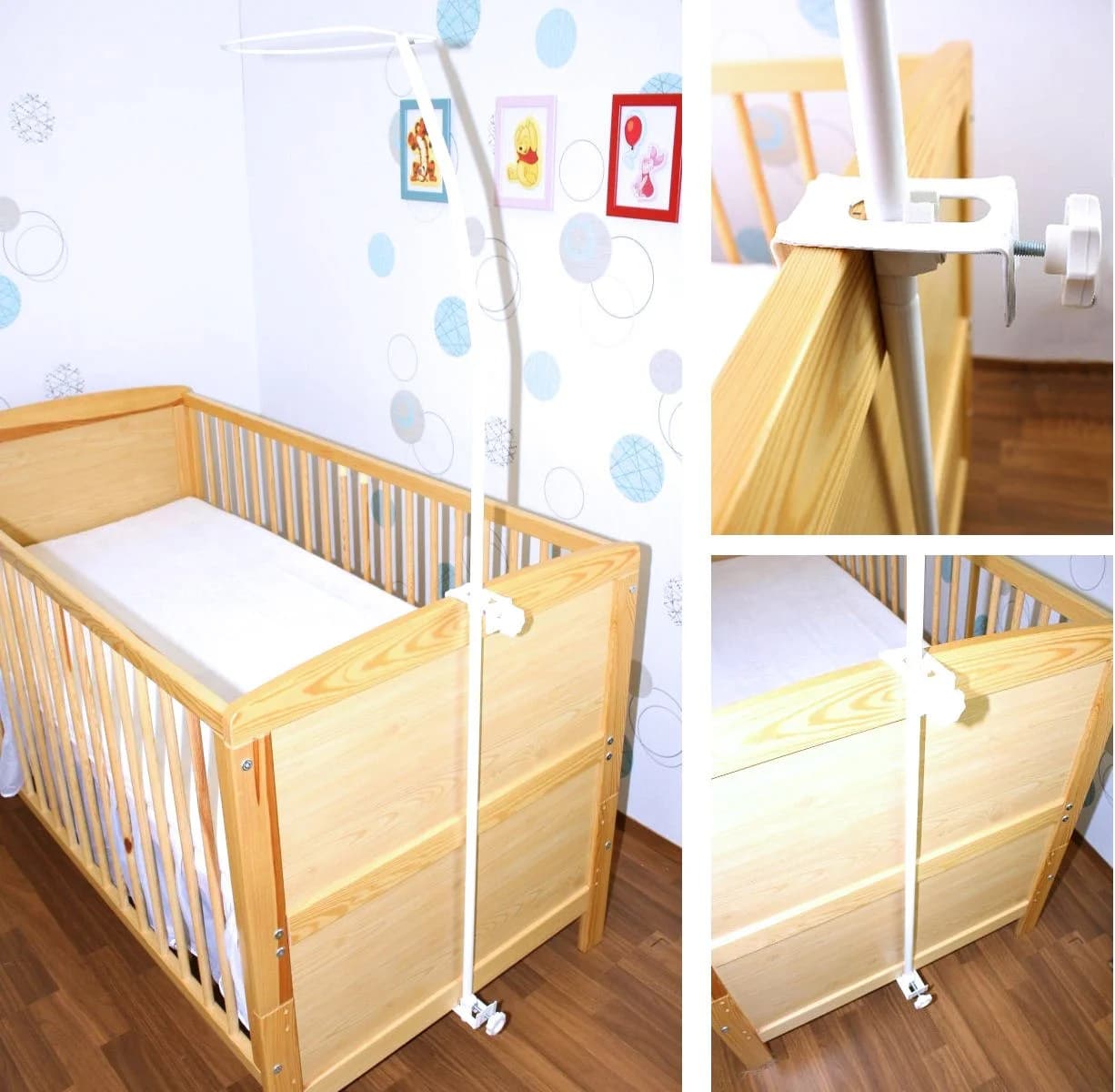 Primawela Betthimmel Weiß Chiffon Baumwolle Baby Kinder Bett
