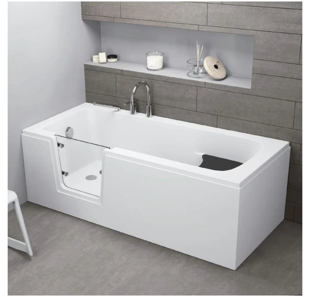 Dusche-24 Badewanne mit Tür PAVO Acryl Weiß Seniorenwanne - Bild 2