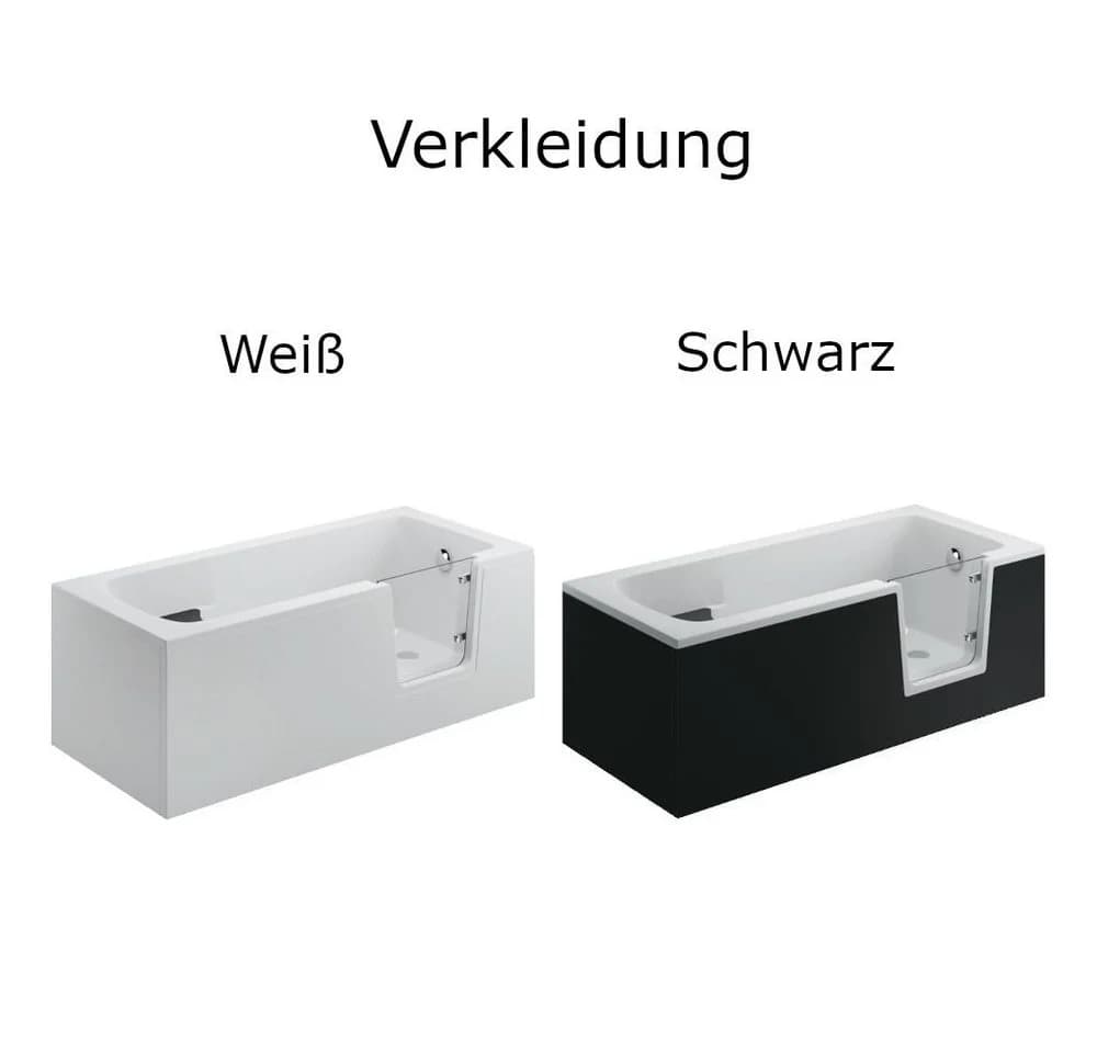 Dusche-24 Badewanne mit Tür PAVO Acryl Weiß Seniorenwanne - Bild 4