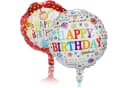 com-four Folienballons Happy Birthday Aufblasbar Bunt Bild 2
