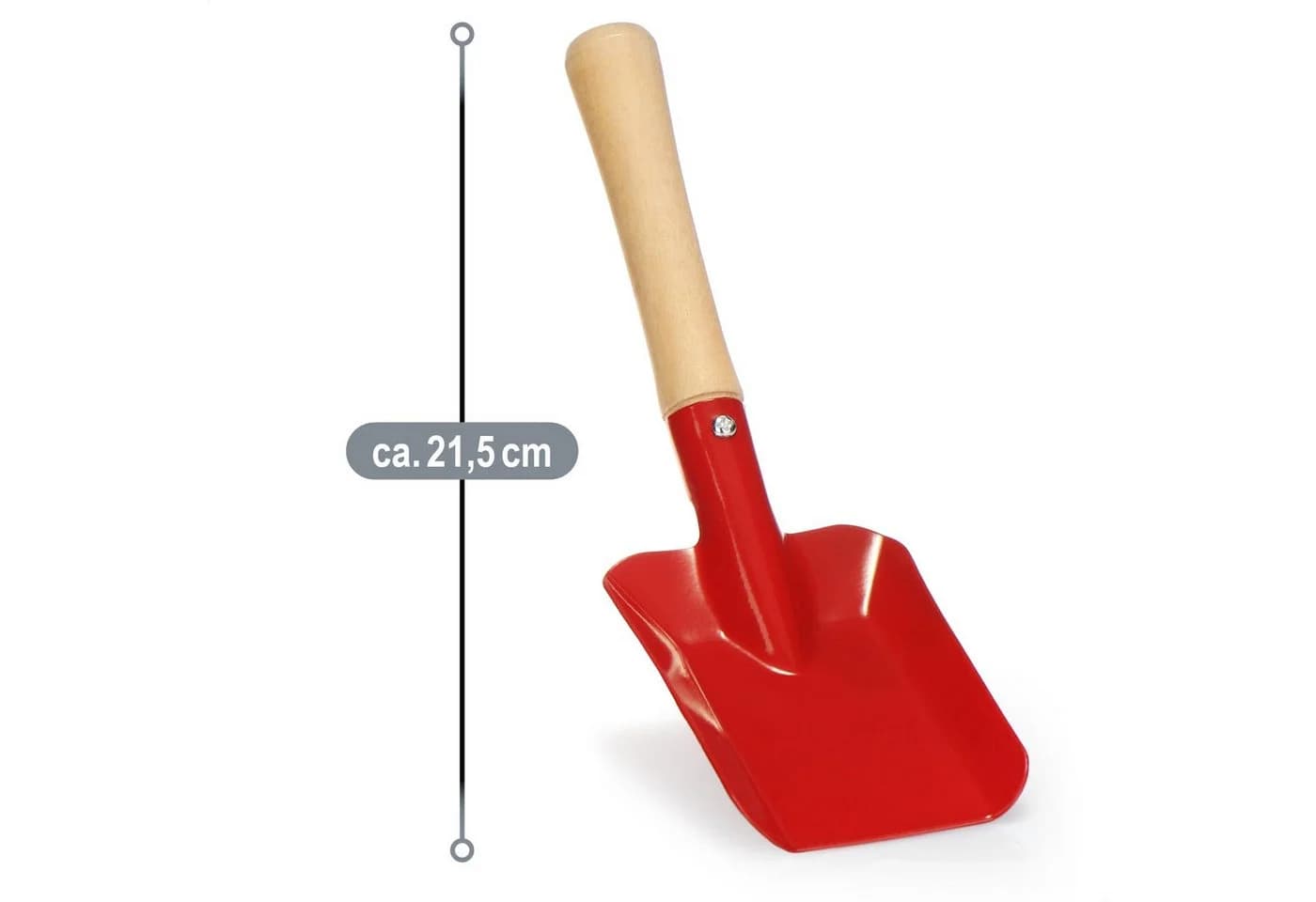 com-four 6-tlg. Mini Gartenwerkzeug Set aus Metall und Holz - Bild 5