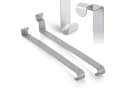 com-four Türhaken für Türkränze Grau/Silber Metall Bild 4