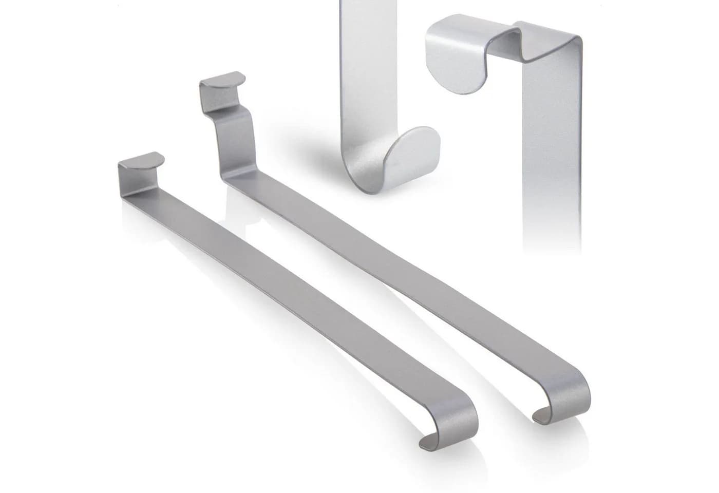 com-four Türhaken für Türkränze Grau/Silber Metall - Bild 4
