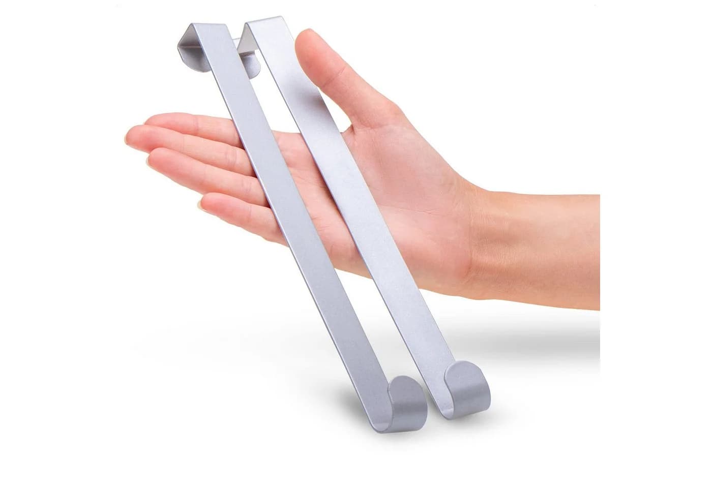 com-four Türhaken für Türkränze Grau/Silber Metall - Bild 5
