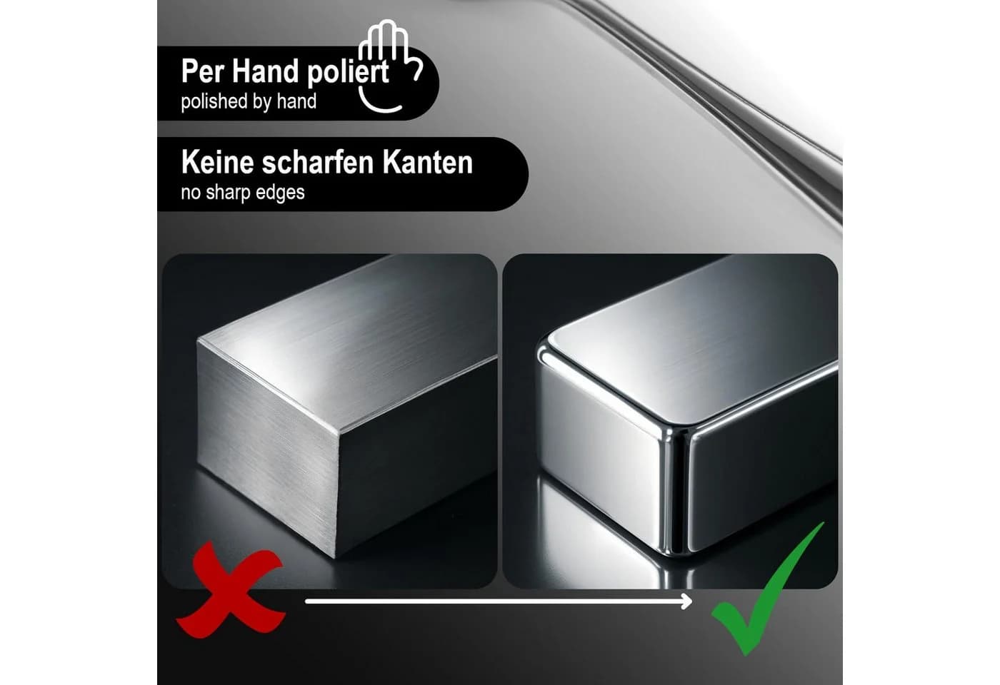 com-four Teelöffel Edelstahl 12er Set Silber - Bild 5