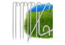 com-four Bodenanker XL 8er Set Galvanisierter Stahl 42 cm Bild 2