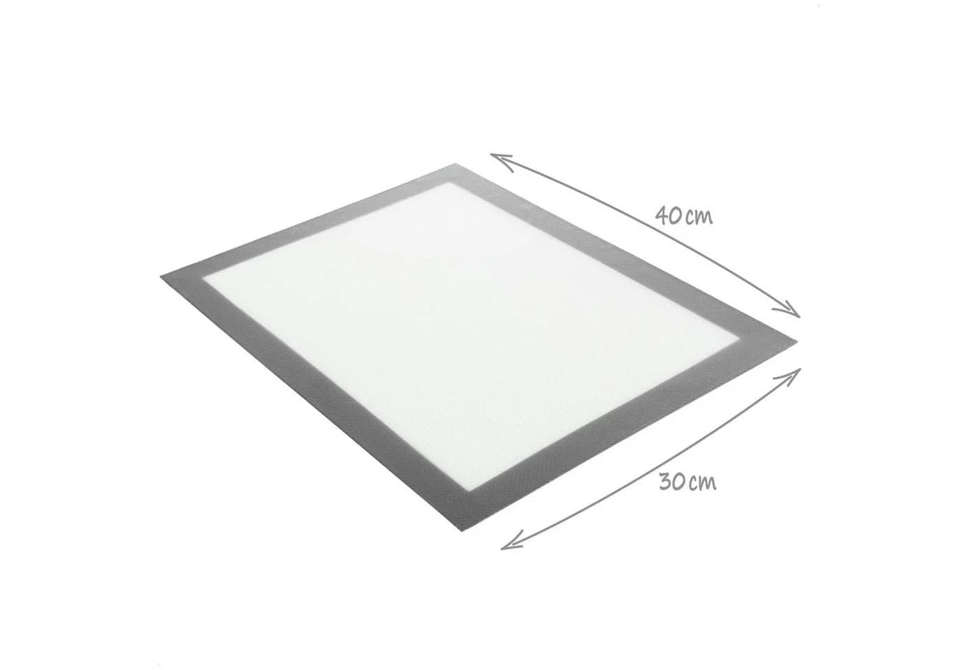 com-four Silikon Backmatte Grau Wiederverwendbar - Bild 5