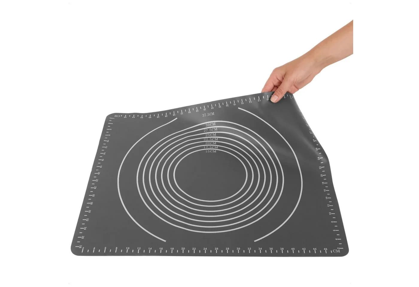com-four Silikon Backmatte Grau Rutschfest 50x40 cm - Bild 5