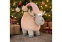 com-four Weihnachtsfigur Rentier Figur Grau Braun Rosa Schwarz Skandinavisch Bild 2