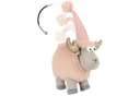 com-four Weihnachtsfigur Rentier Figur Grau Braun Rosa Schwarz Skandinavisch Bild 4