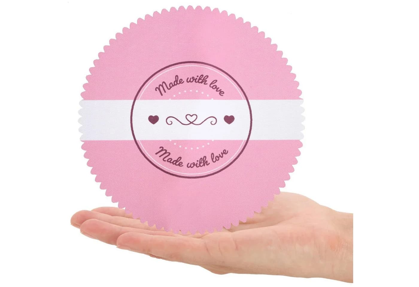 com-four Marmeladenglas Schmuckdeckchen 30-tlg. Pink/Türkis - Bild 5