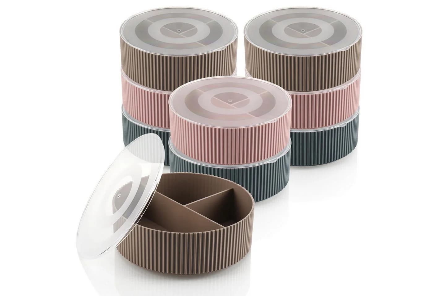 com-four Aufbewahrungsbox Organizer mit Deckel 9er Set - Bild 2