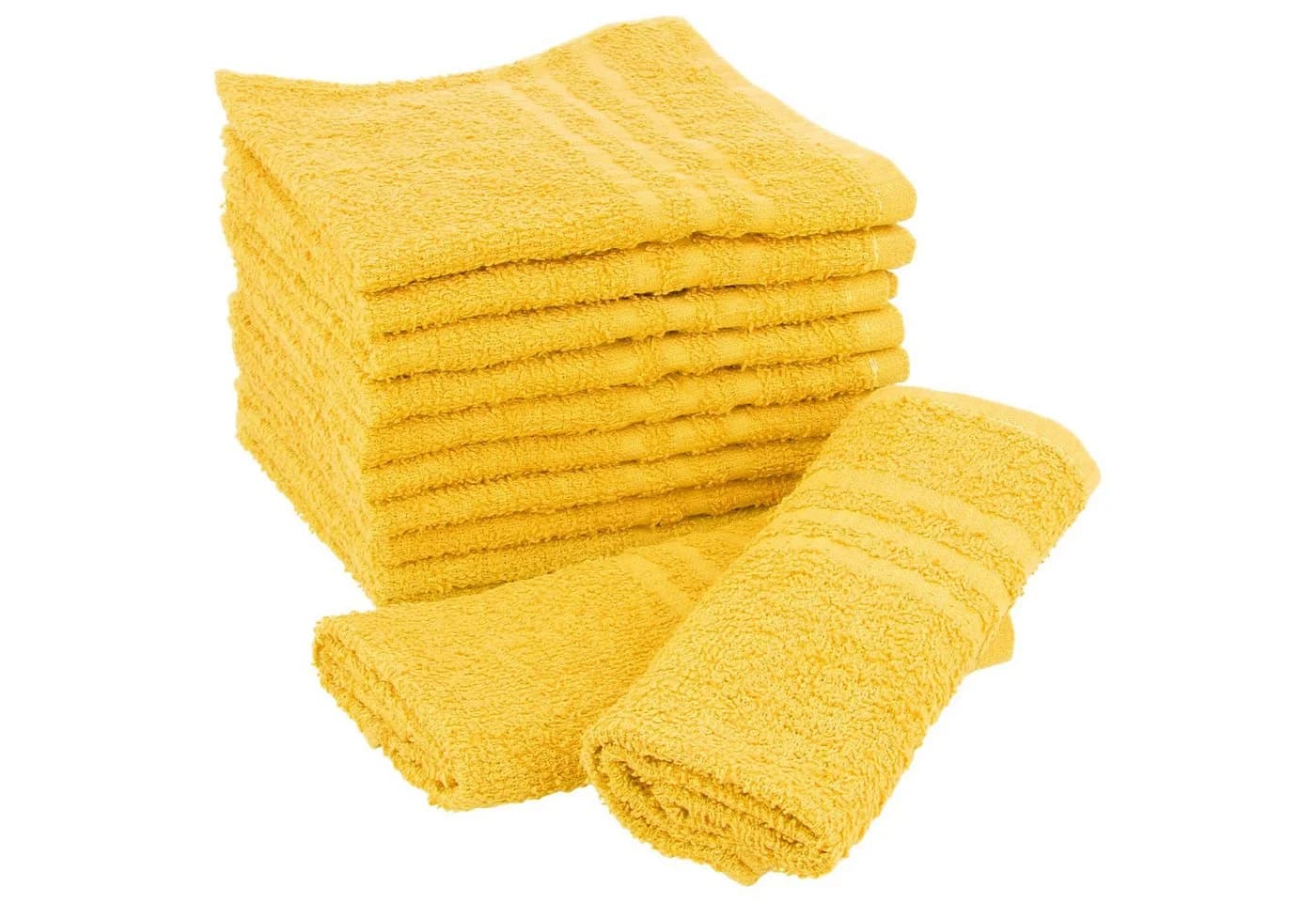 com-four Waschlappen 10er Set 30x30 cm 100% Baumwolle Bunt - Bild 4