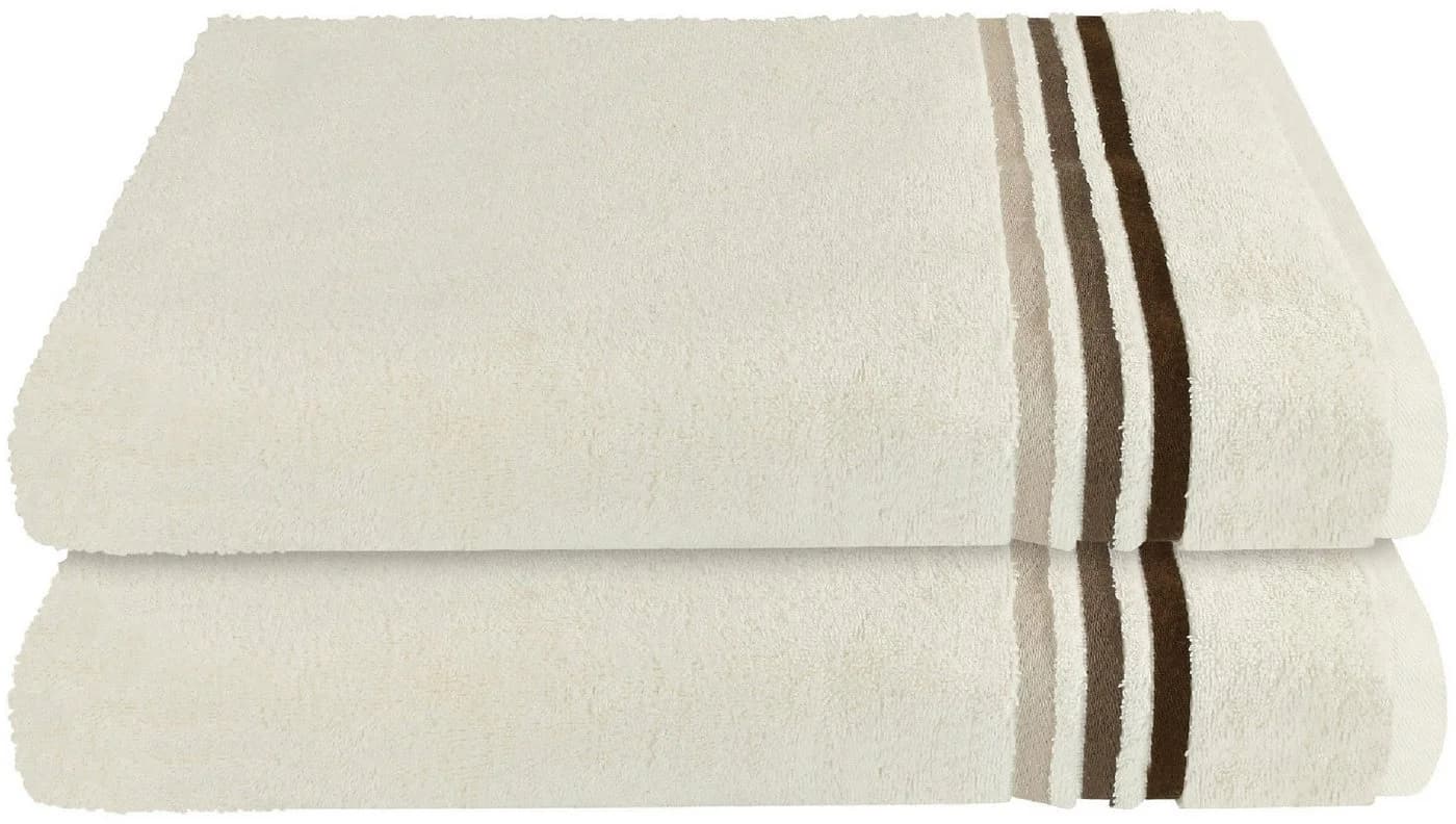 Schiesser Duschtücher Skyline Color Creme 2-tlg. Frottier - Bild 2