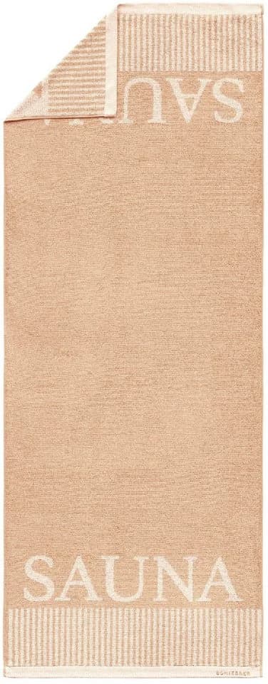 SCHIESSER Saunatuch Rom Beige 100% Baumwolle Frottier
