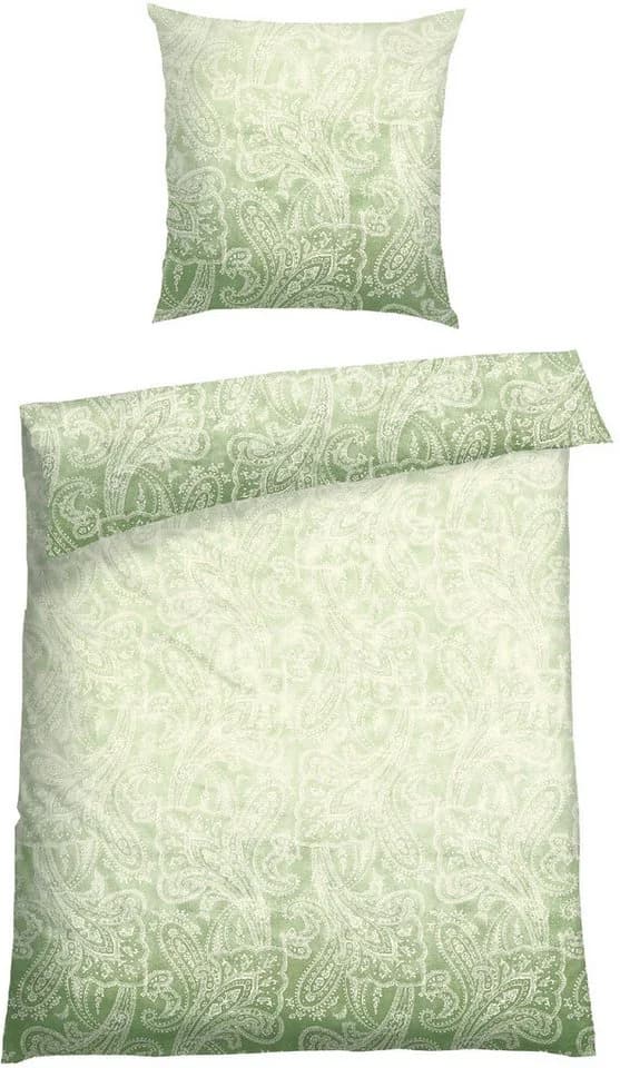 Schiesser Bettwäsche Claire Baumwolle Paisleymuster Grün - Bild 2