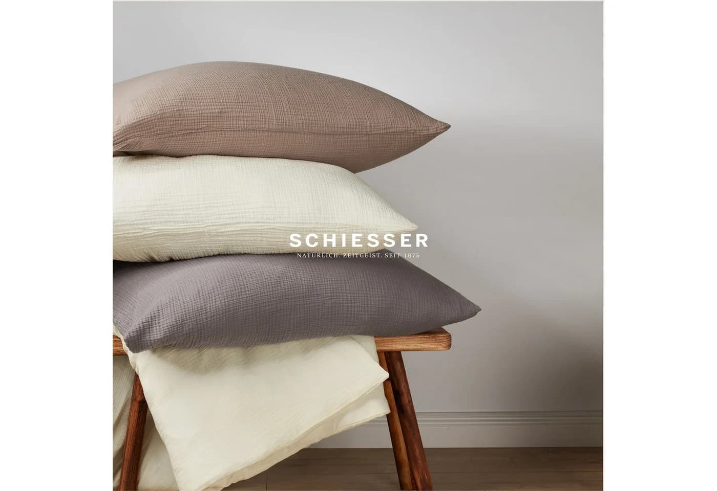 Schiesser Bettwäsche Molly Musselin Weiß 135x200cm - Bild 5
