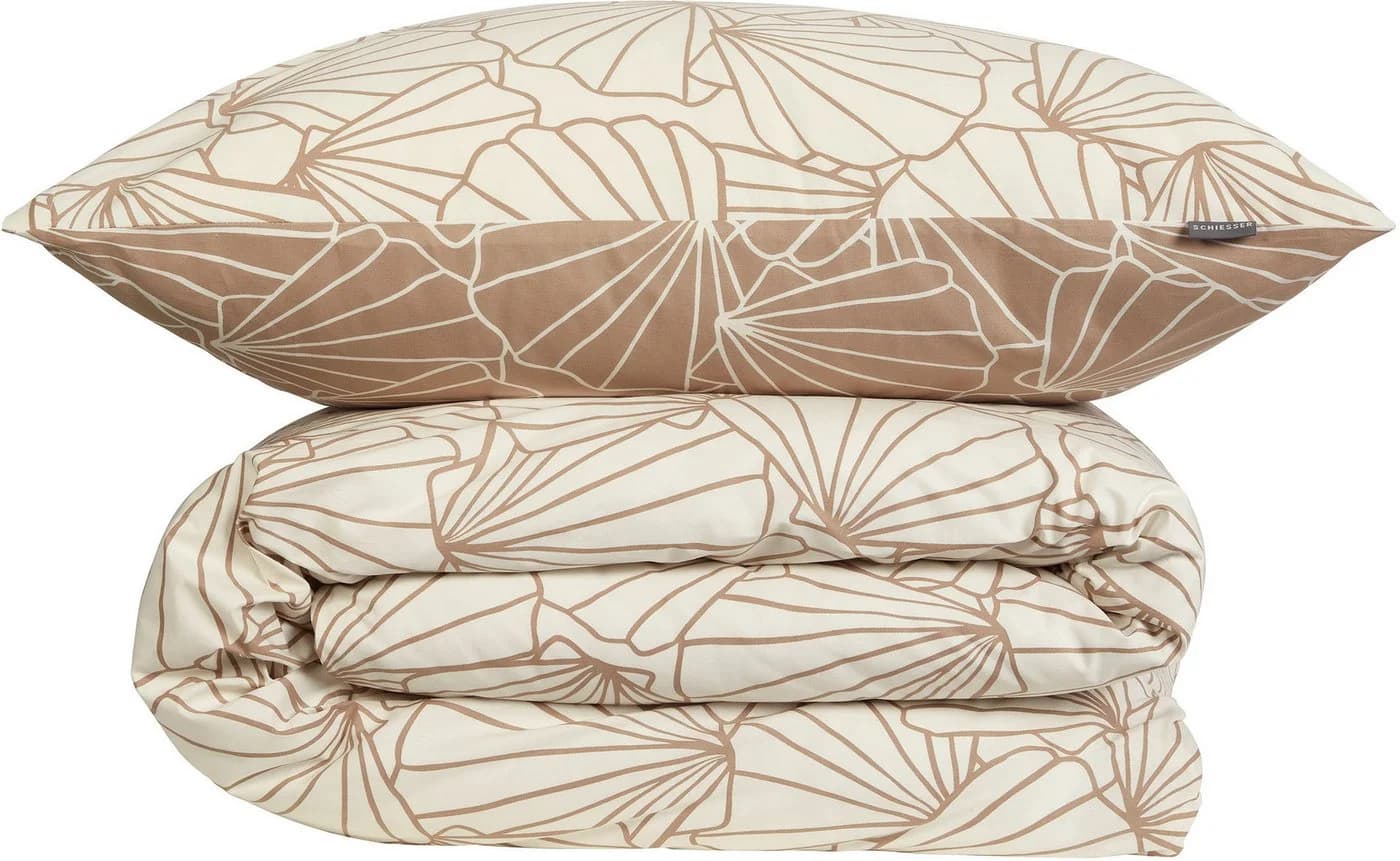 Schiesser Wendebettwäsche Mariel Taupe 100% Baumwolle Renforcé - Bild 3