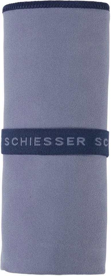 Schiesser Sporthandtuch Mario Mikrofaser Violett Kontrastsaum - Bild 2