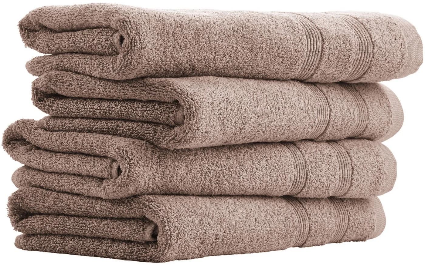 UNCOVER BY SCHIESSER Handtücher Set Brooklyn Taupe Frottier 4-tlg - Bild 2