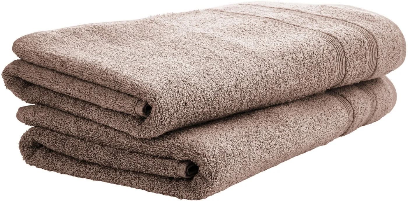 UNCOVER BY SCHIESSER Duschtücher Brooklyn Taupe Frottier 2-tlg. - Bild 2