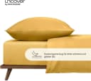 UNCOVER BY SCHIESSER Spannbettlaken Jersey 100% Baumwolle Senf Bild 3