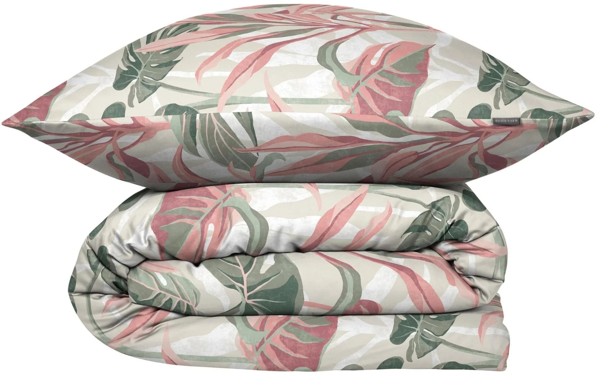 Bettwäsche Schiesser Camilla Floral Rosa Baumwolle