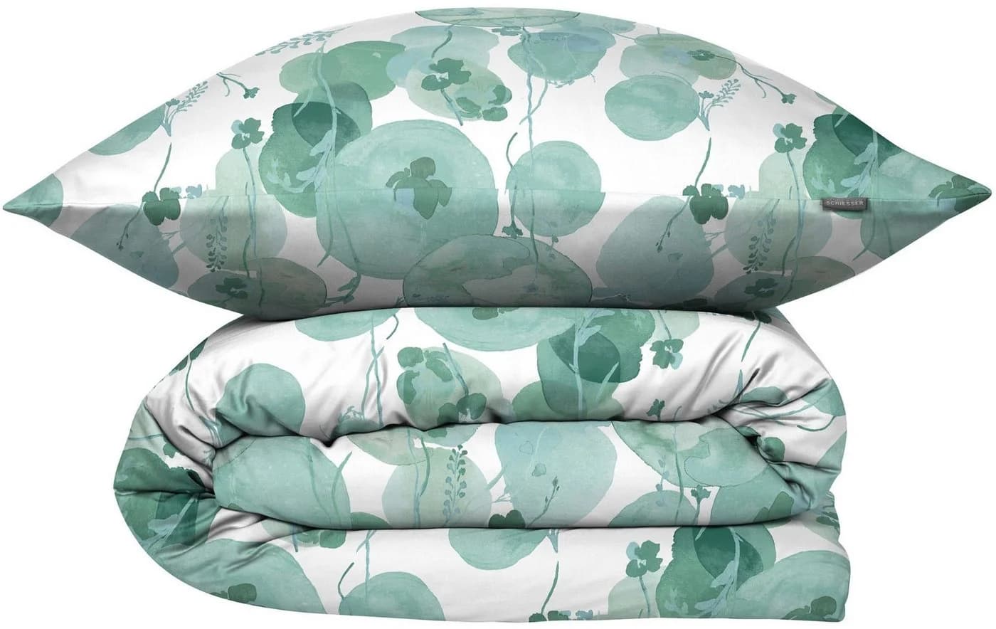 Schiesser Bettwäsche Mia Floral Mint 100% Baumwolle - Bild 2