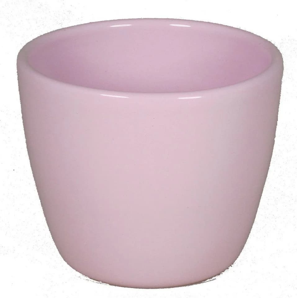 INNA-Glas Blumentopf Keramik Pflanztopf zartrosa Ø7,5cm