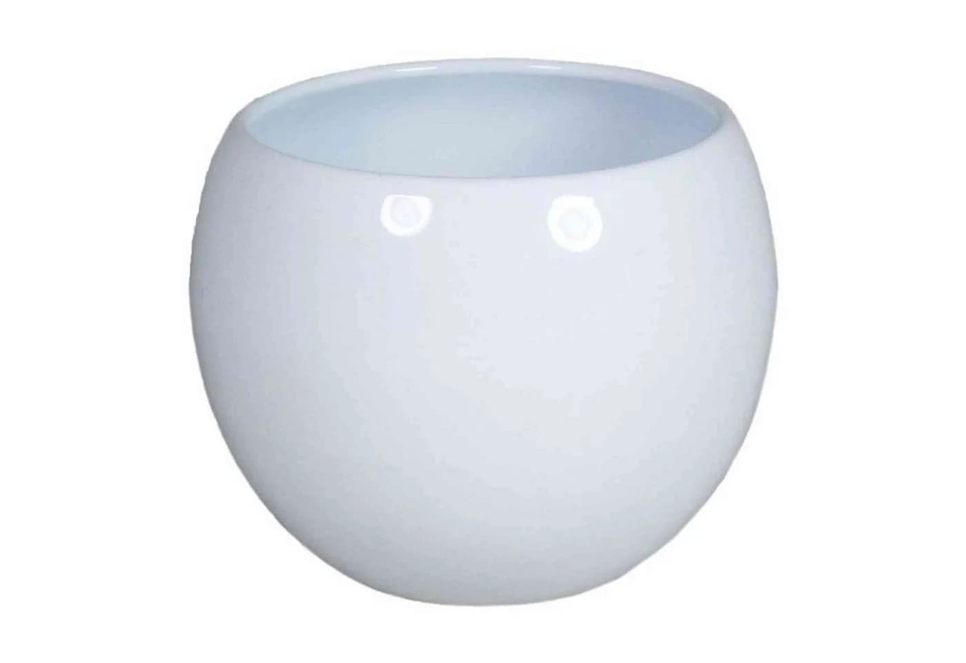 INNA-Glas Pflanztopf Keramik Weiß Ø13cm - Bild 2