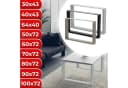 VENDOMNIA Tischgestell Stahl 2er Set Grau Industrial Bild 1