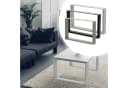 VENDOMNIA Tischgestell Stahl 2er Set Grau Industrial Bild 3