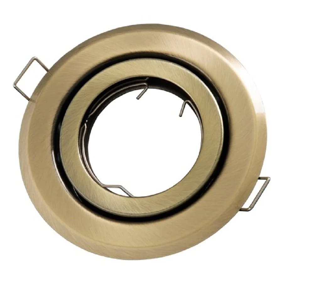 LED-Line Einbaurahmen Rund Ø85mm Chrome/Patin inkl. GU10 Fassung - Bild 2