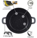 Cheffinger Schmorpfanne Ø28cm Schwarz Marmorbeschichtung Induktion Bild 4
