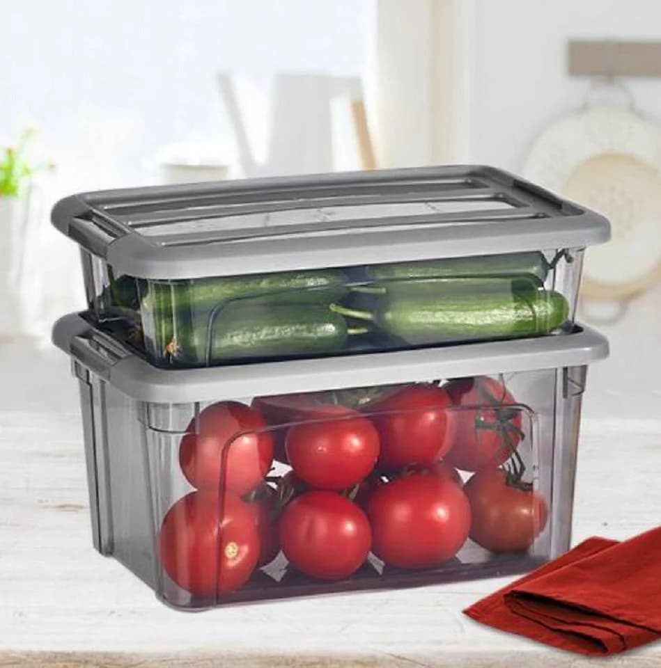 Vip Ahmet Vorratsdose Grau Transparent 2,8L/5,7L Plastik