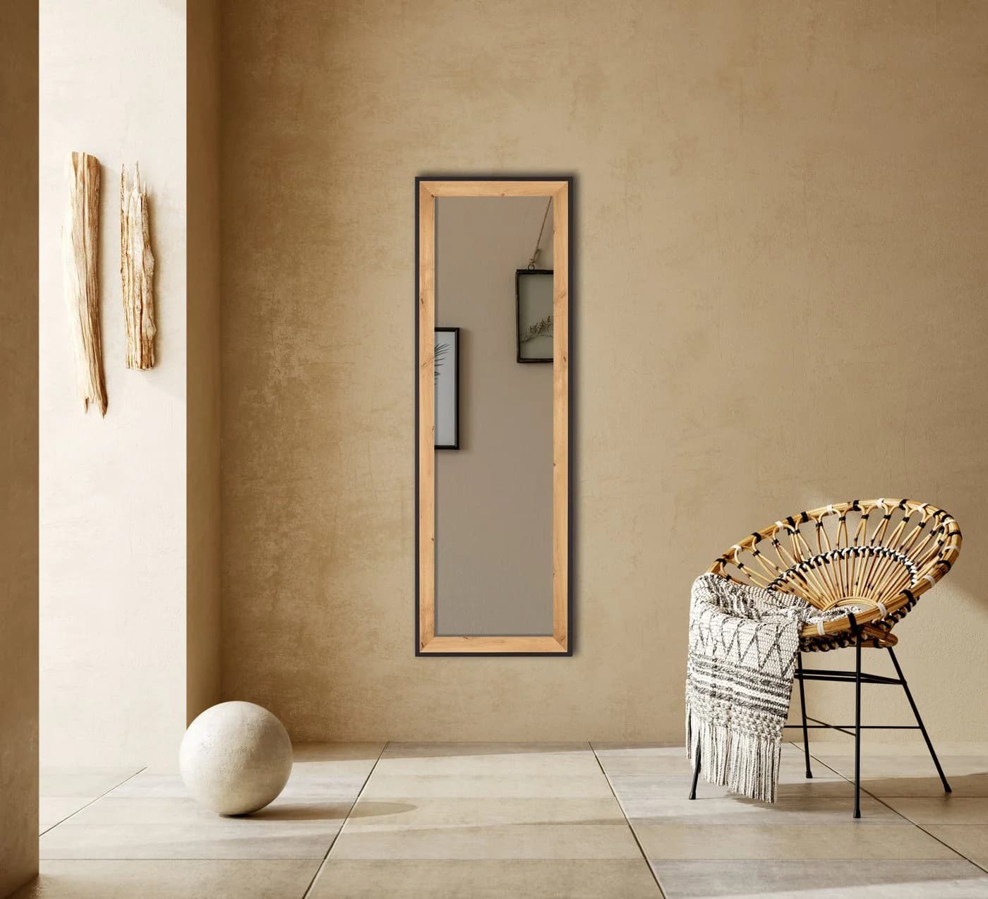 MIRRORS AND MORE Wandspiegel Branda Braun MDF - Bild 2