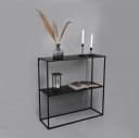 MIRRORS AND MORE Alexis Konsolentisch Schwarz Metallgestell Bild 5