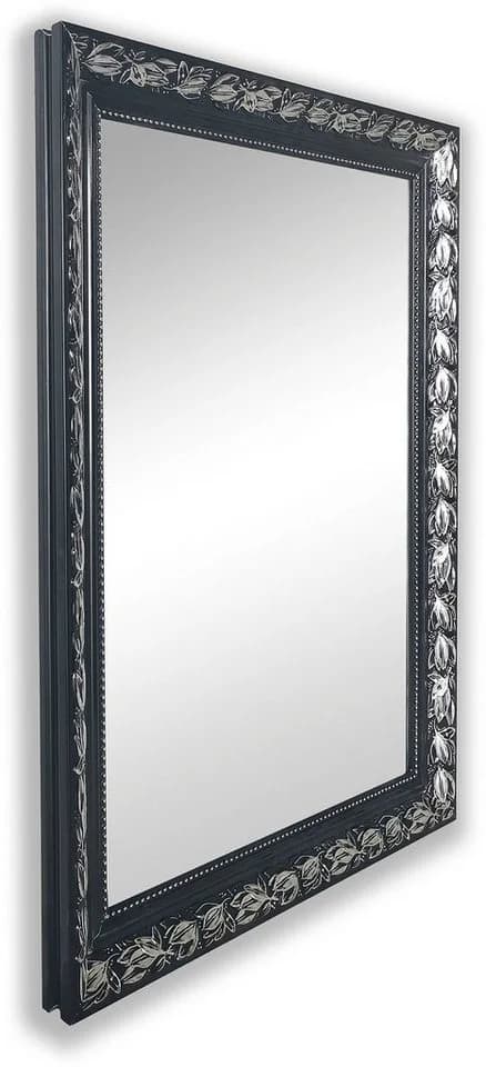 Dekospiegel MIRRORS AND MORE Schwarz-Silber Antikoptik - Bild 5