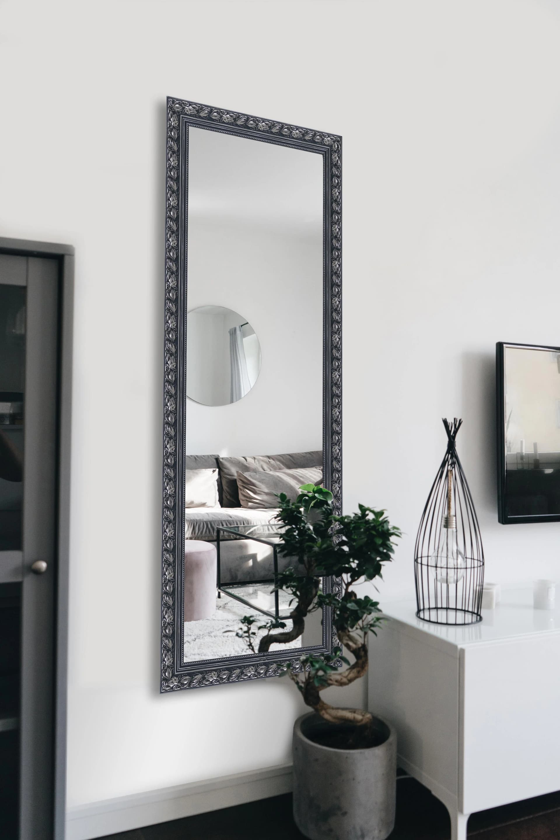 Mirrors and More Wandspiegel Schwarz-Silber Antikoptik - Bild 5