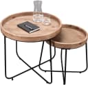 Mirrors and More Beistelltisch Jette Holzfarbig Schwarz Bild 1