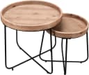 Mirrors and More Beistelltisch Jette Holzfarbig Schwarz Bild 4