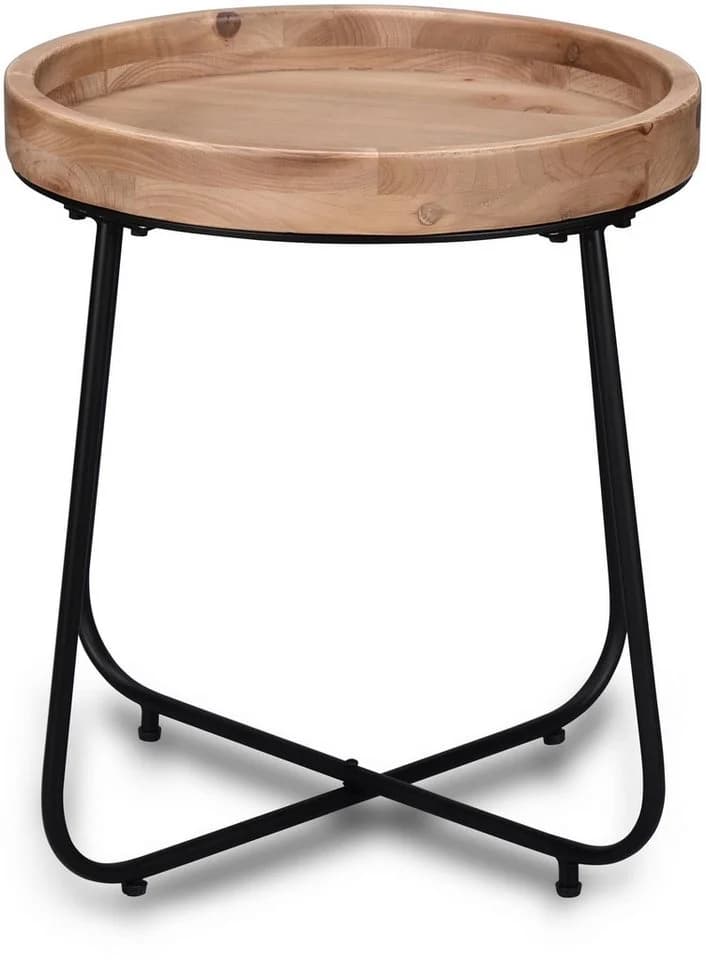 Mirrors and More Beistelltisch Jette Holzfarbig Schwarz - Bild 5