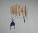 Wandgarderobe Alma von Mirrors and More in Gold mit Blatt-Design Bild 4