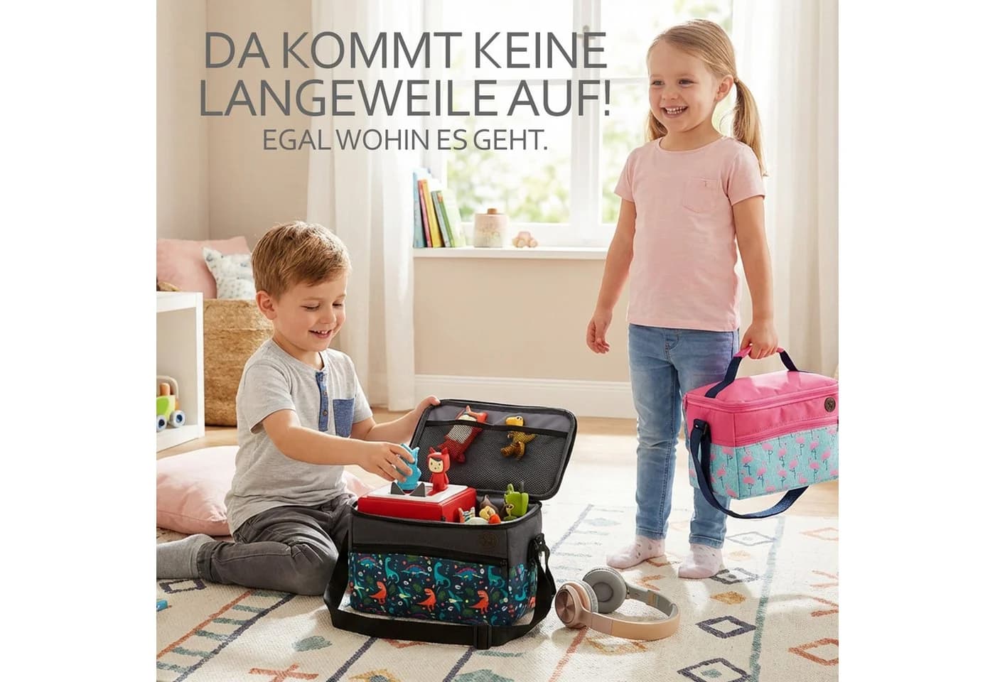 BambiniWelt Aufbewahrungstasche für Musikbox & Hörwürfel Bunt